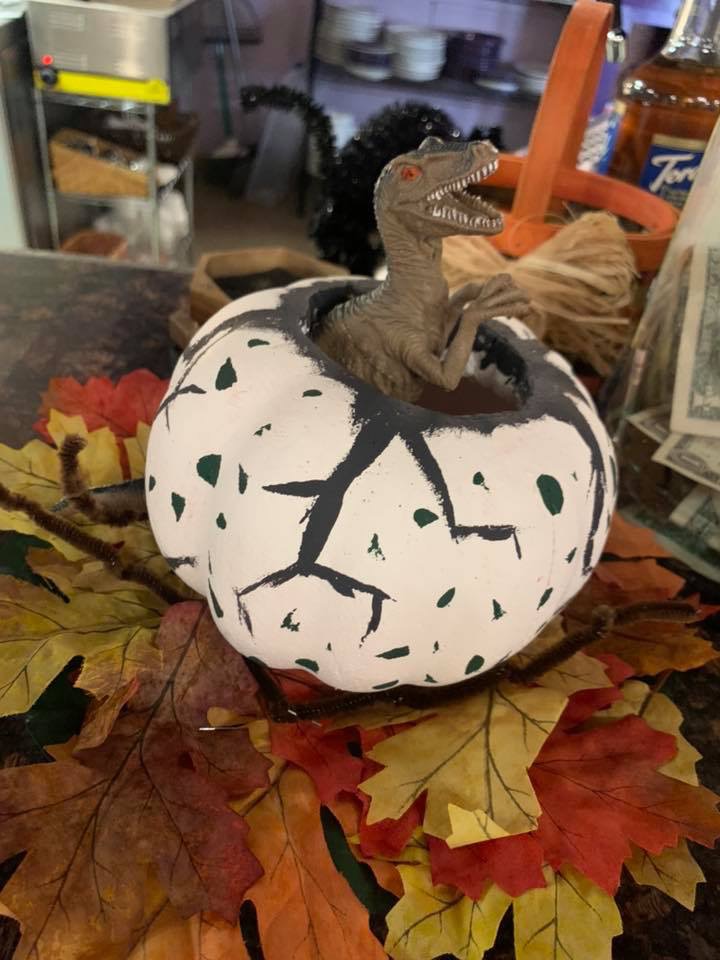 decorated pumpkin